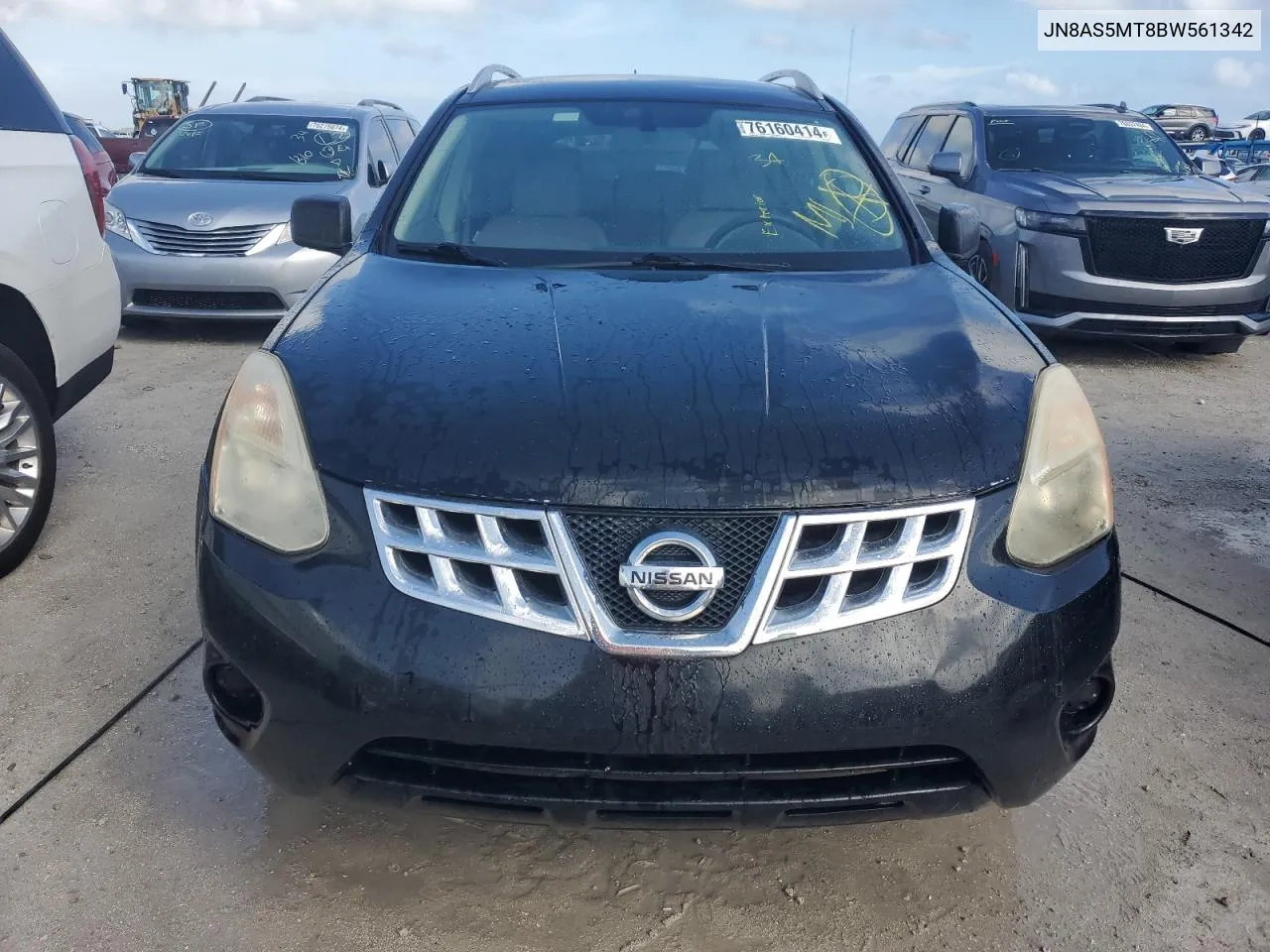 2011 Nissan Rogue S VIN: JN8AS5MT8BW561342 Lot: 76160414