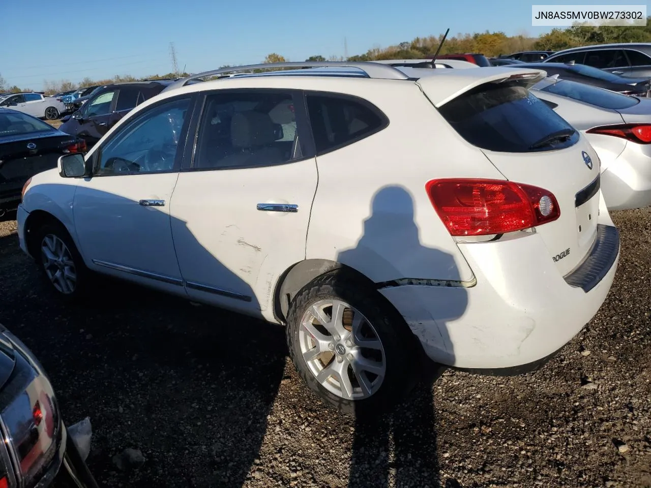 2011 Nissan Rogue S VIN: JN8AS5MV0BW273302 Lot: 76502174