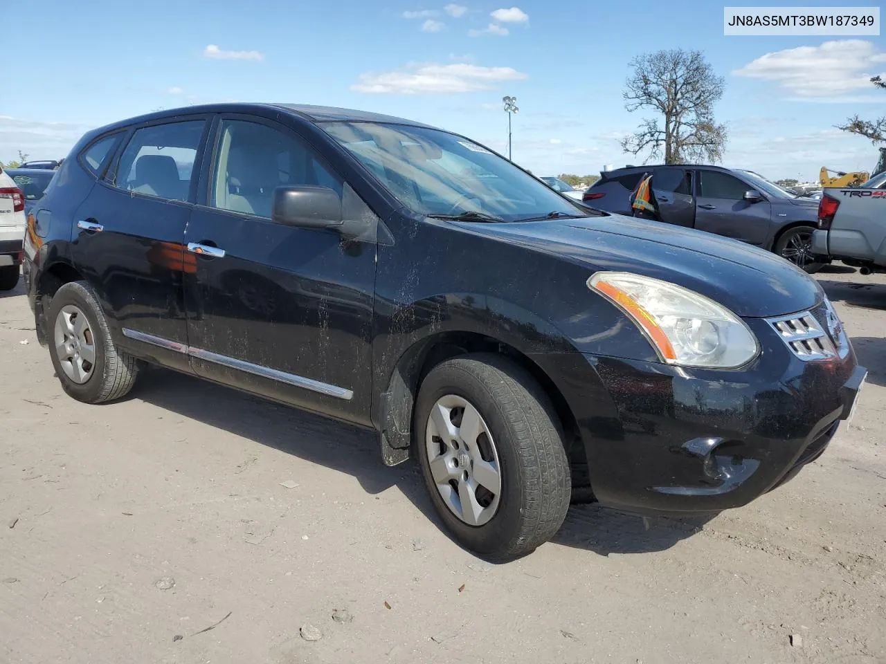 2011 Nissan Rogue S VIN: JN8AS5MT3BW187349 Lot: 76905404