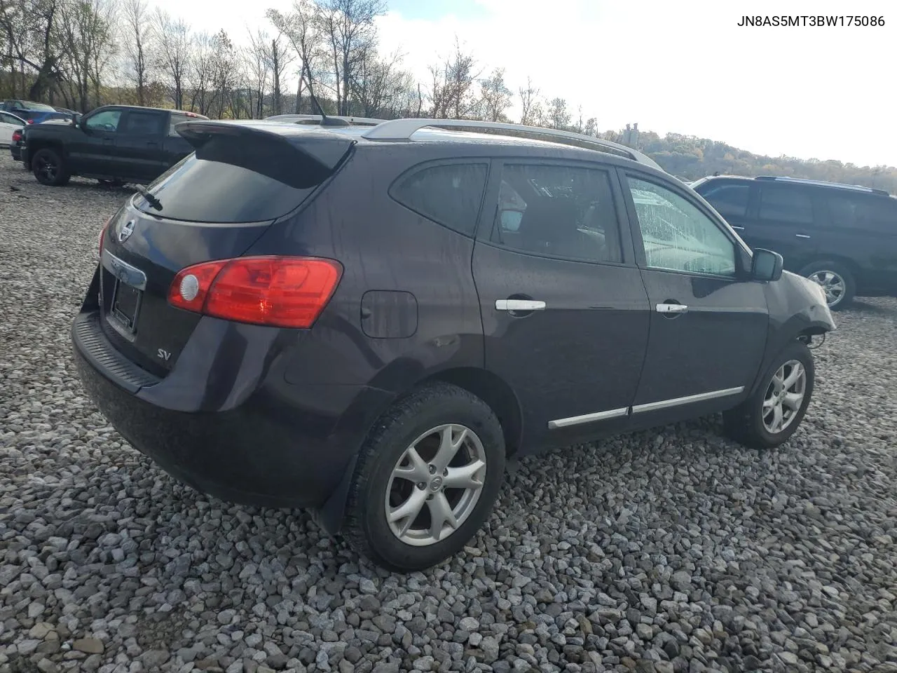 2011 Nissan Rogue S VIN: JN8AS5MT3BW175086 Lot: 77131924