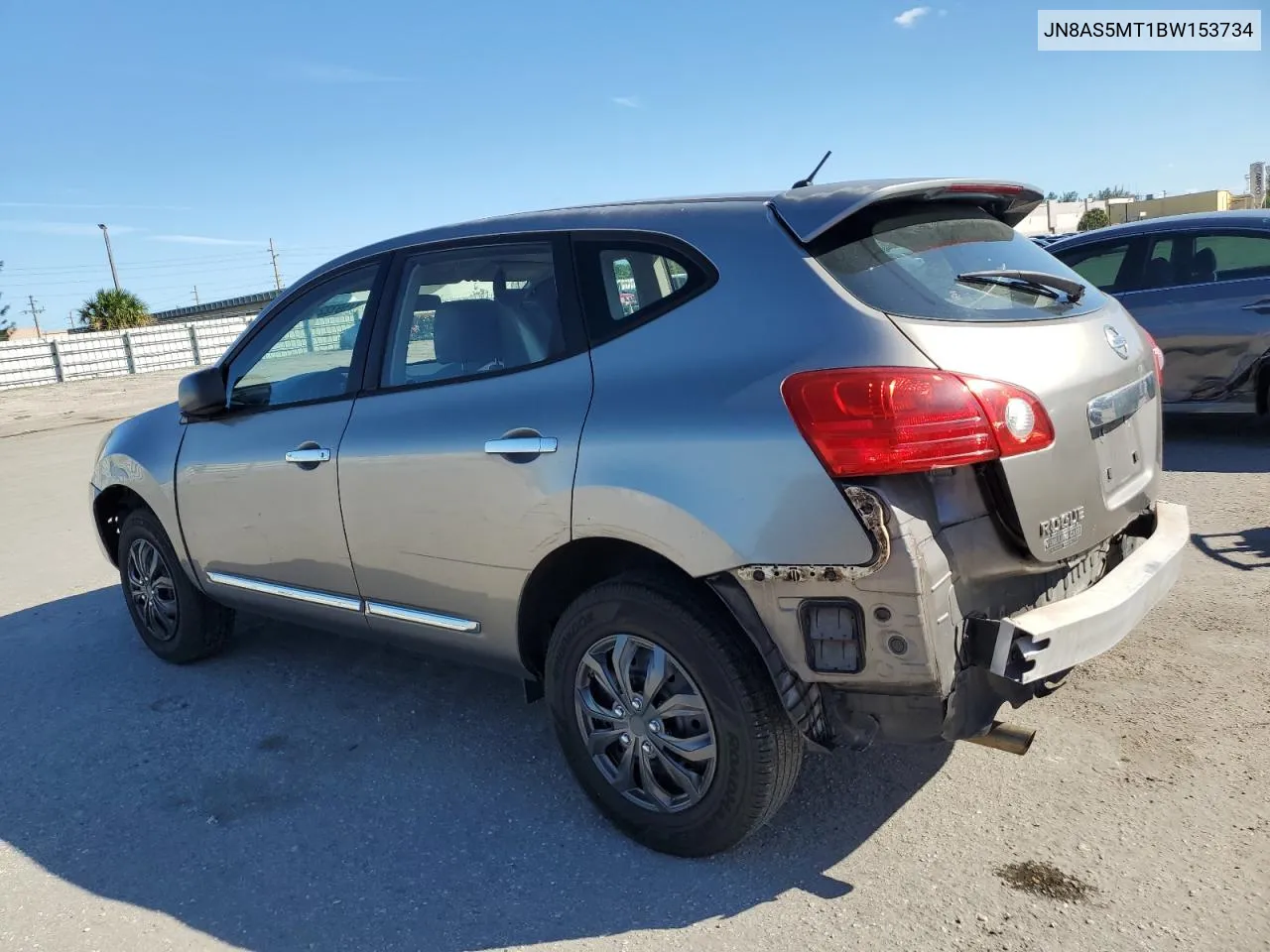 2011 Nissan Rogue S VIN: JN8AS5MT1BW153734 Lot: 77592224