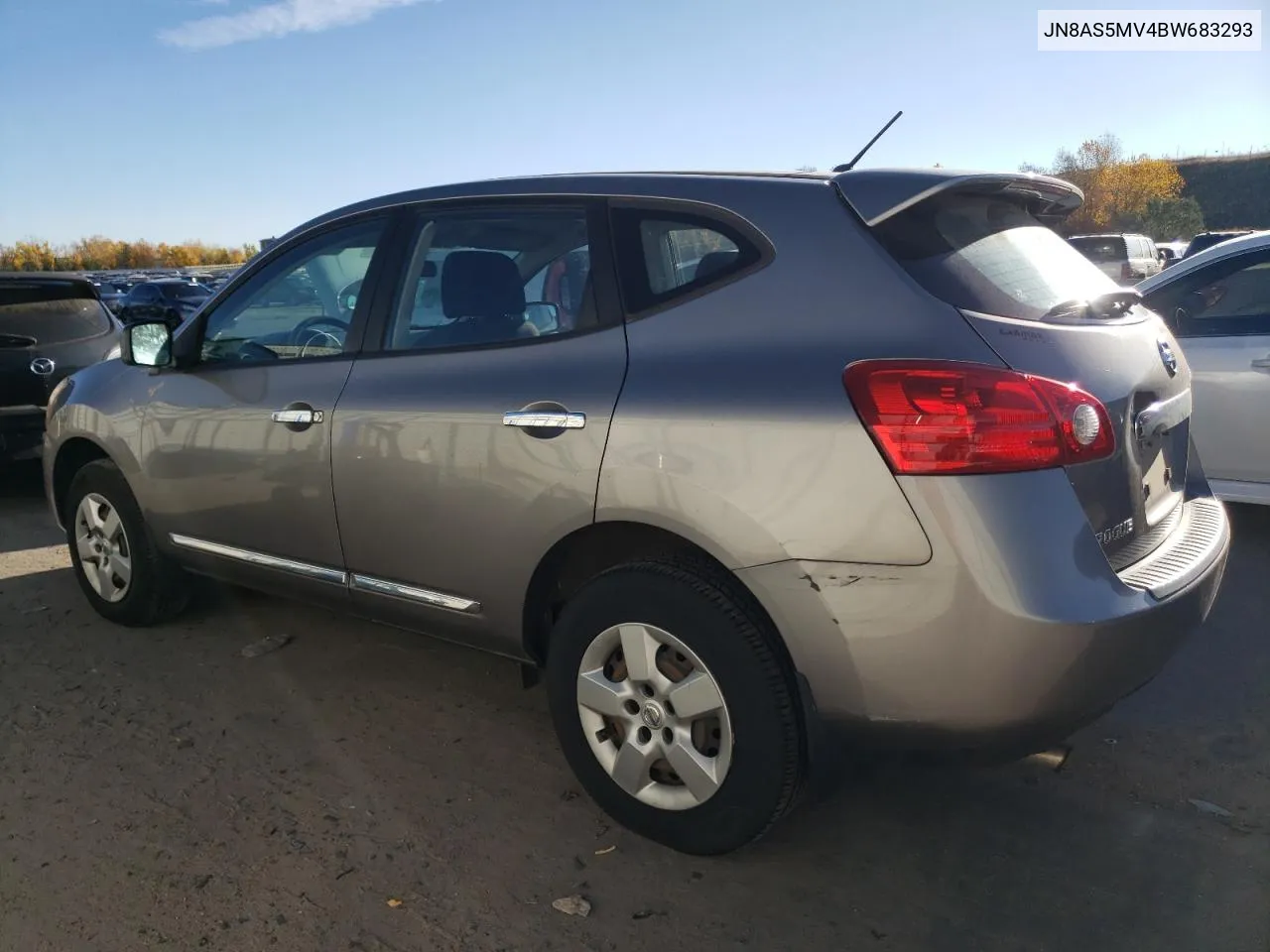 2011 Nissan Rogue S VIN: JN8AS5MV4BW683293 Lot: 77688104