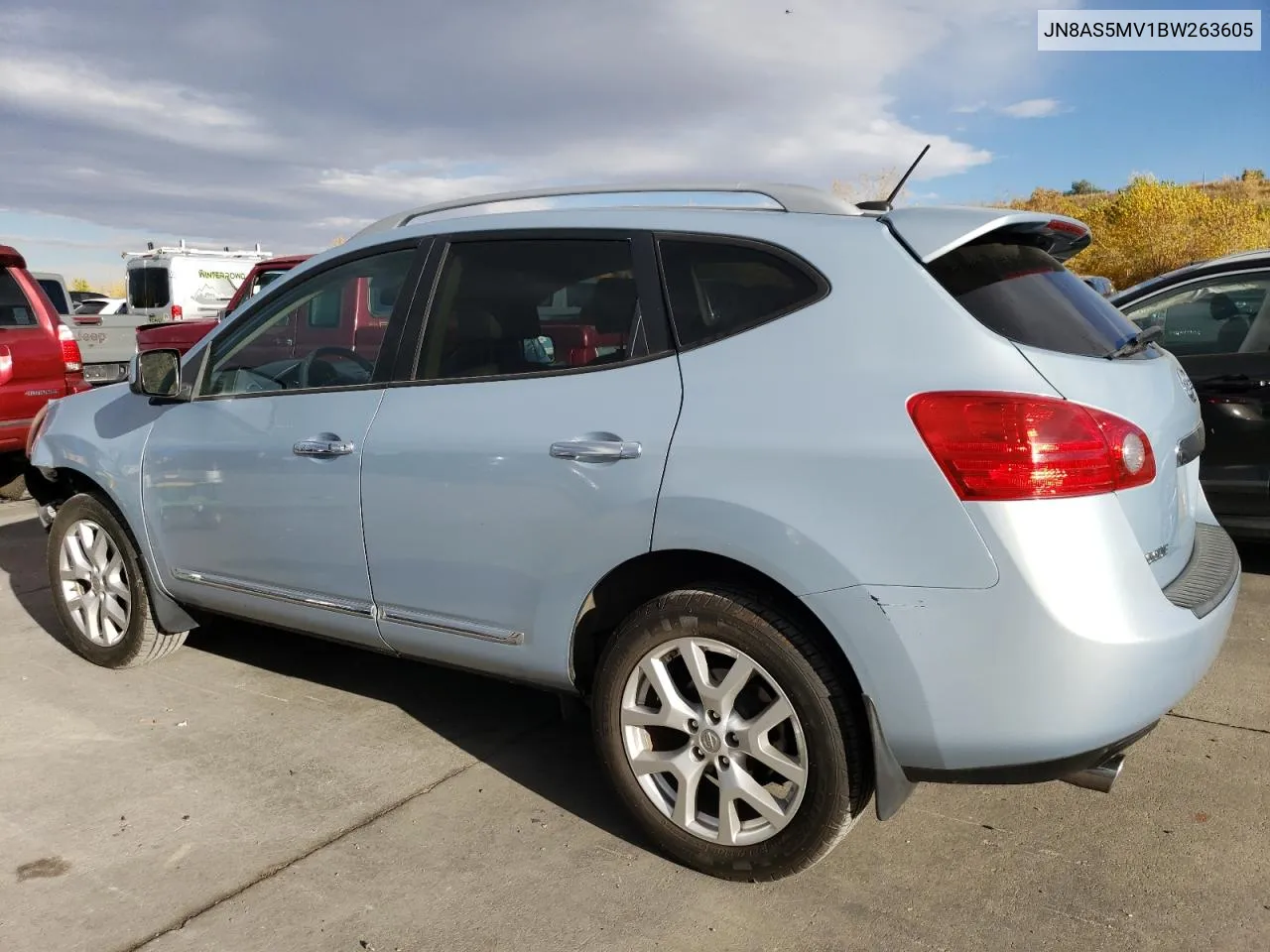 2011 Nissan Rogue S VIN: JN8AS5MV1BW263605 Lot: 77850934