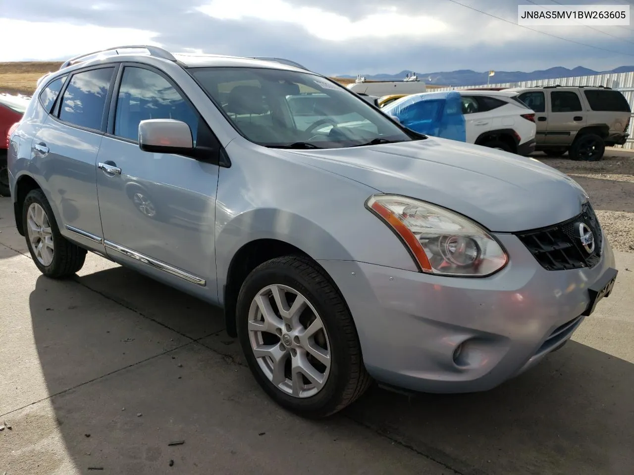 2011 Nissan Rogue S VIN: JN8AS5MV1BW263605 Lot: 77850934