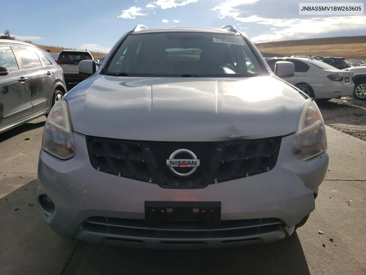 2011 Nissan Rogue S VIN: JN8AS5MV1BW263605 Lot: 77850934