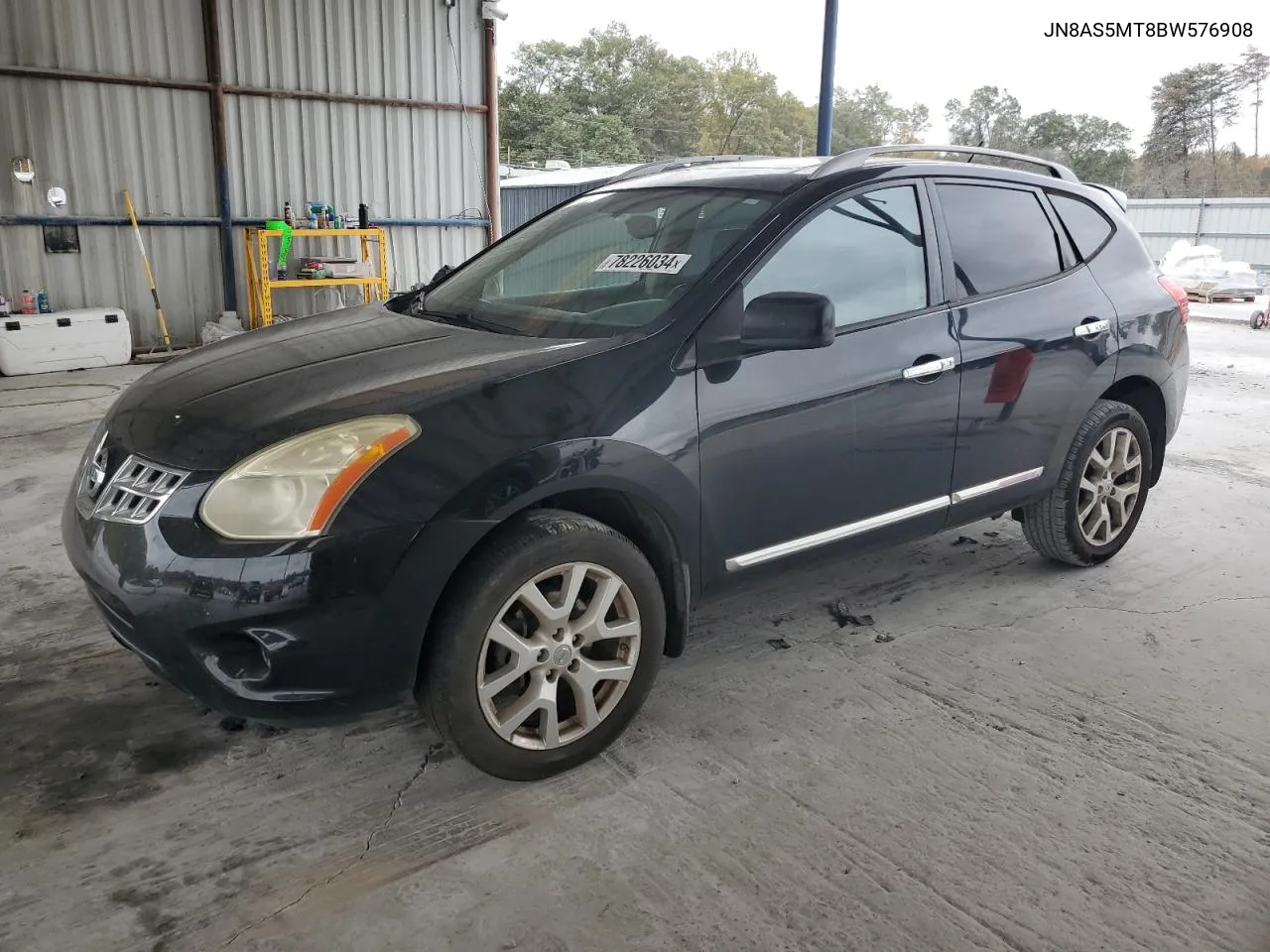 2011 Nissan Rogue S VIN: JN8AS5MT8BW576908 Lot: 78226034