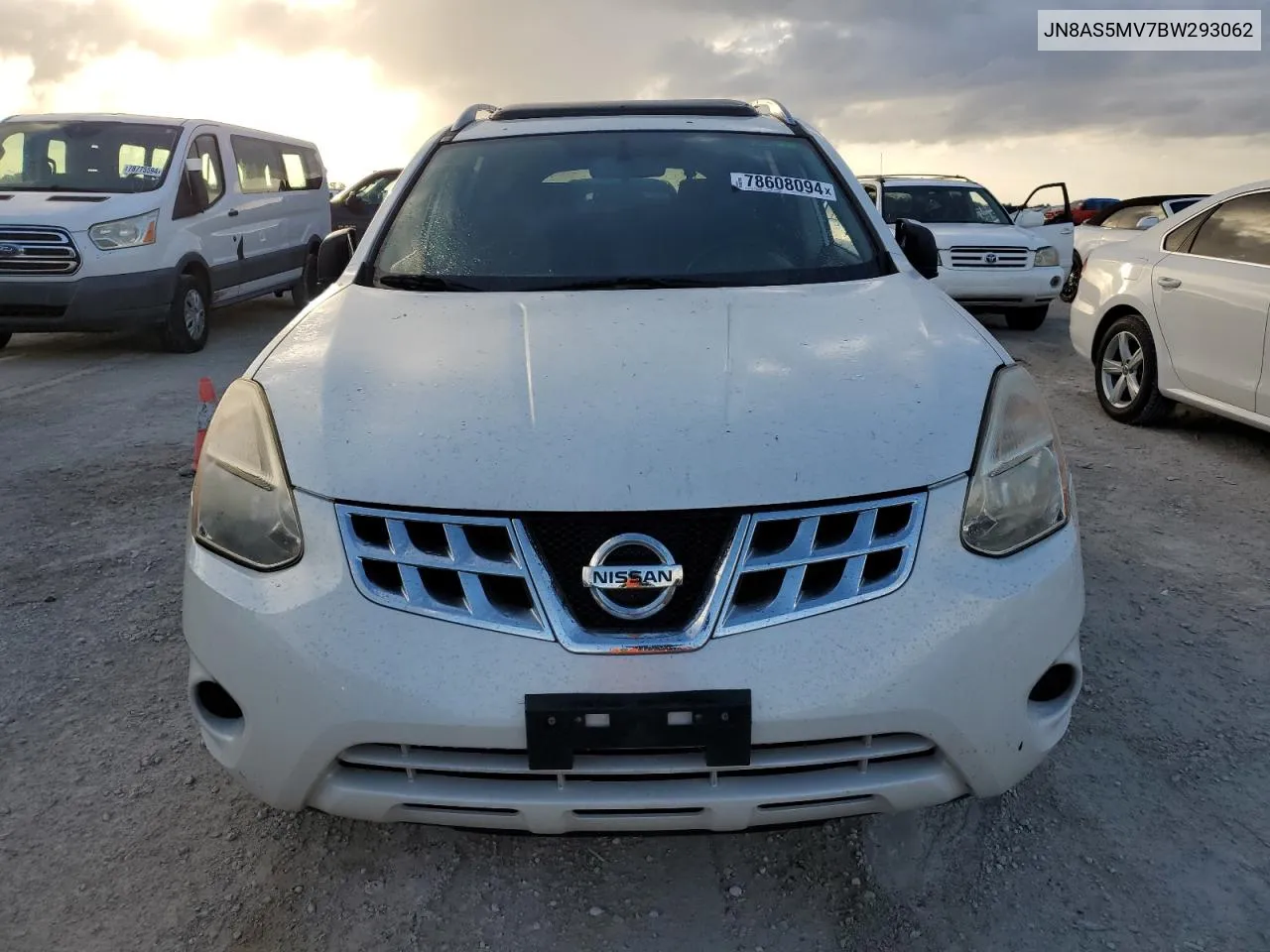 2011 Nissan Rogue S VIN: JN8AS5MV7BW293062 Lot: 78608094