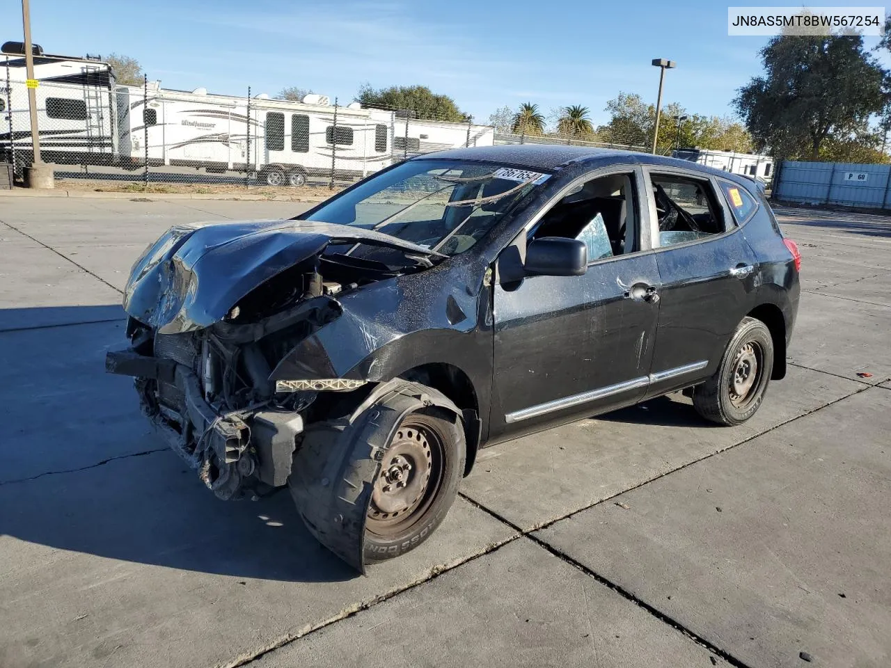 2011 Nissan Rogue S VIN: JN8AS5MT8BW567254 Lot: 78676544