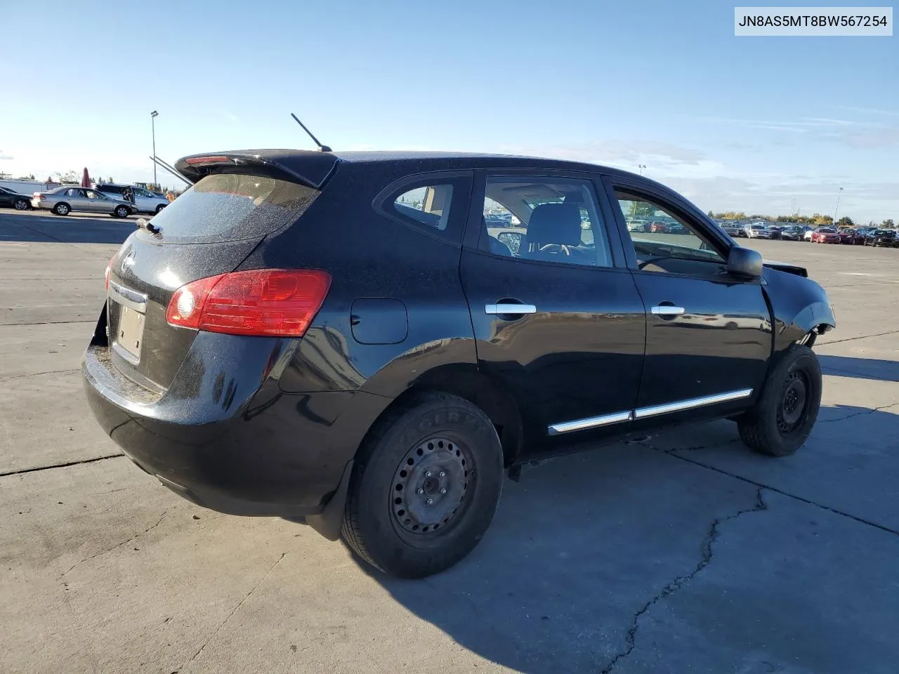 2011 Nissan Rogue S VIN: JN8AS5MT8BW567254 Lot: 78676544