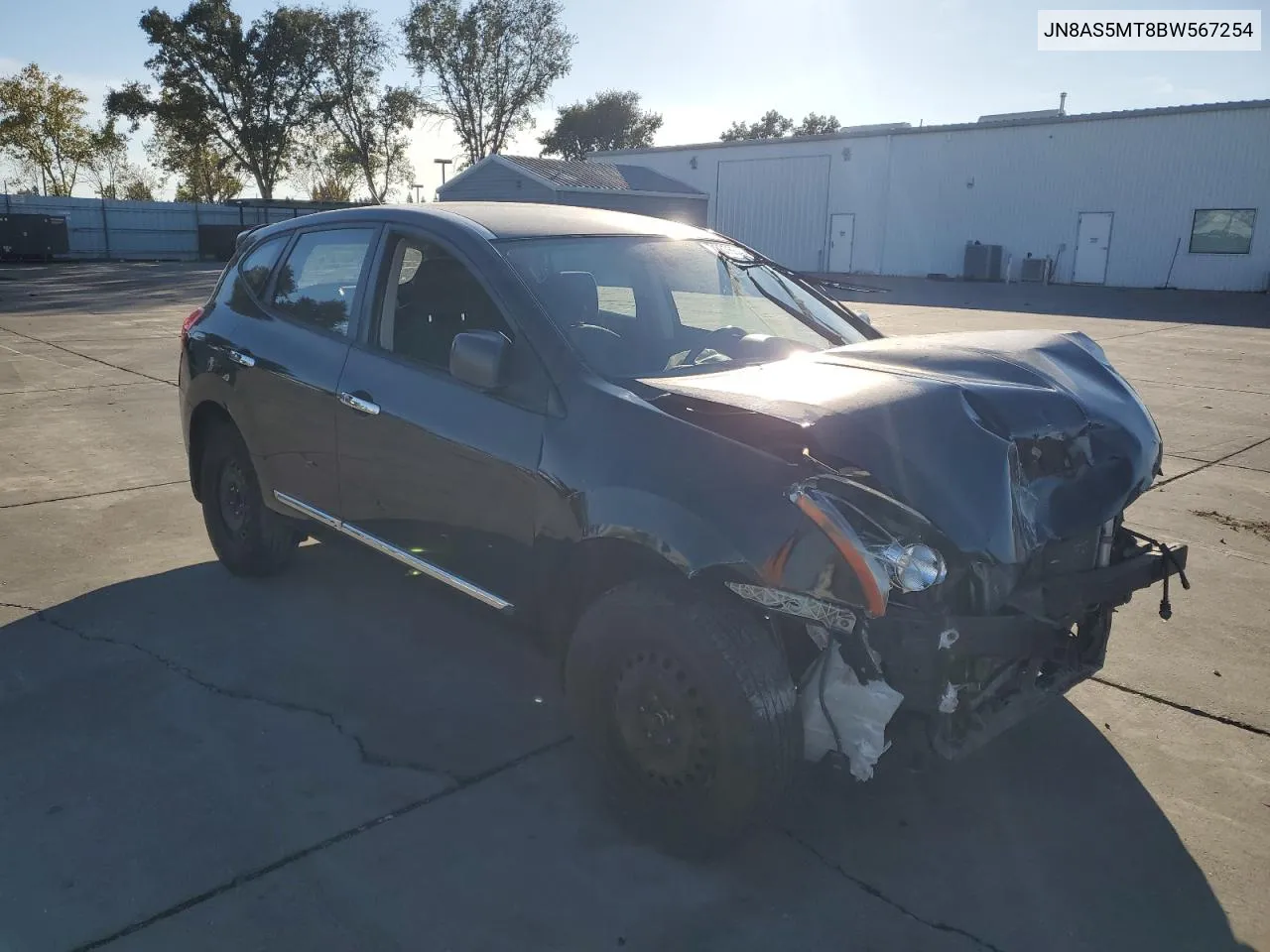 2011 Nissan Rogue S VIN: JN8AS5MT8BW567254 Lot: 78676544