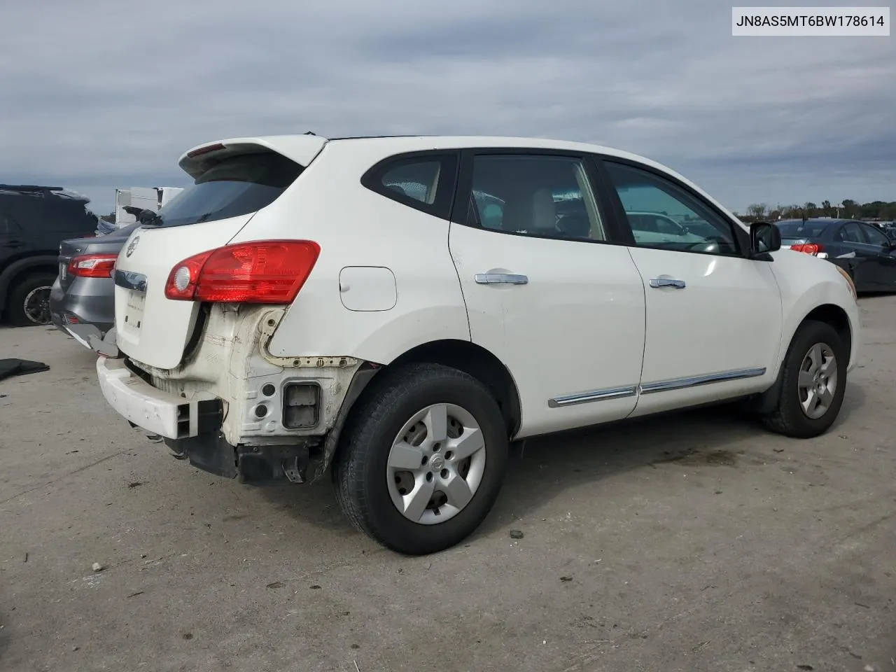 2011 Nissan Rogue S VIN: JN8AS5MT6BW178614 Lot: 78753894