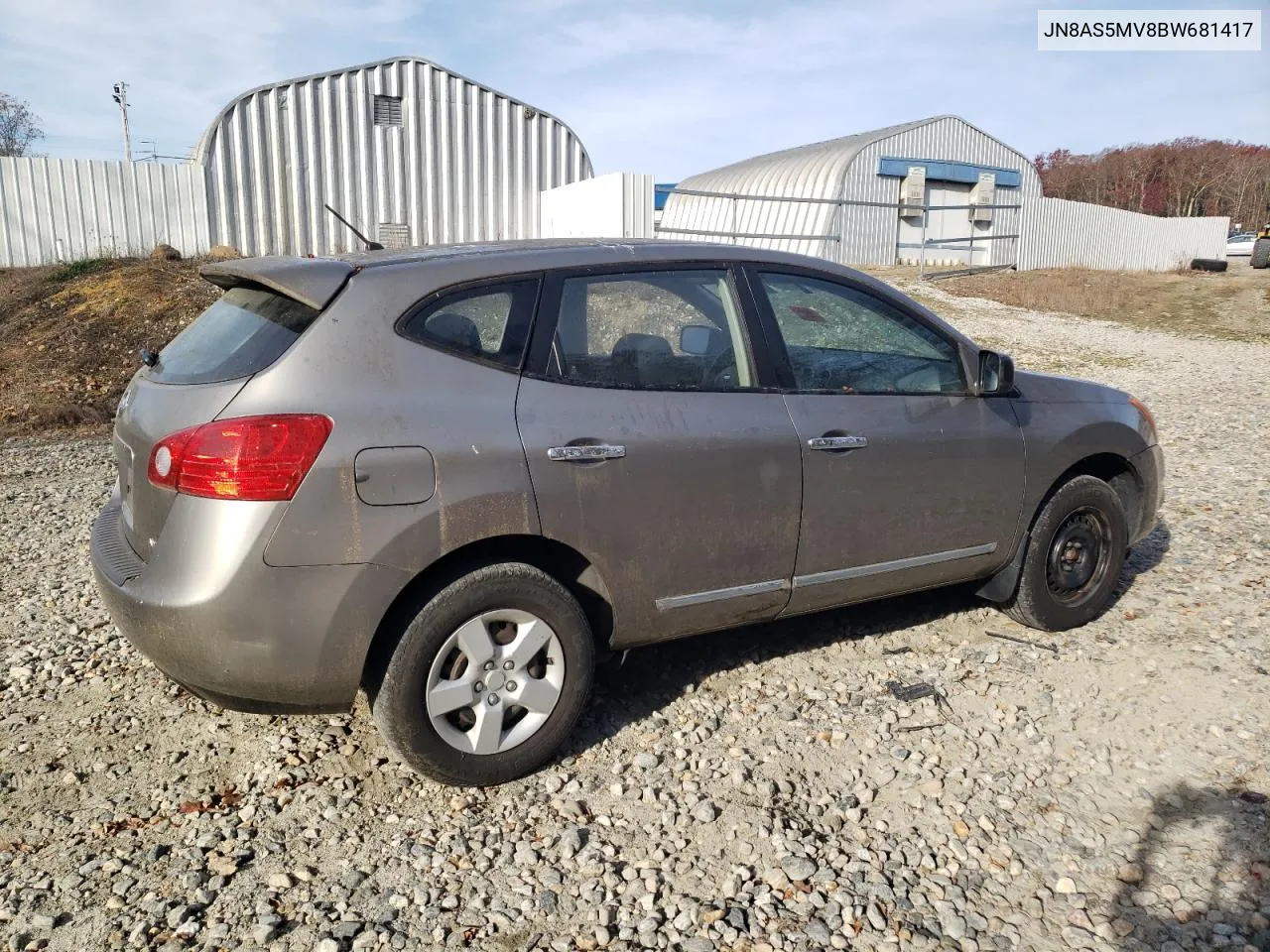 2011 Nissan Rogue S VIN: JN8AS5MV8BW681417 Lot: 78781204