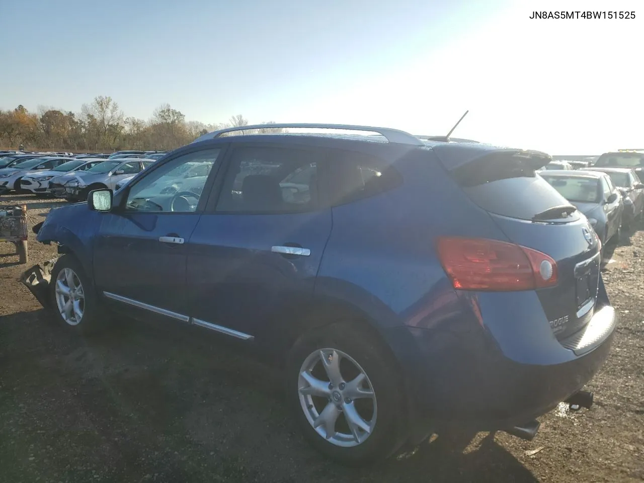 2011 Nissan Rogue S VIN: JN8AS5MT4BW151525 Lot: 78892344