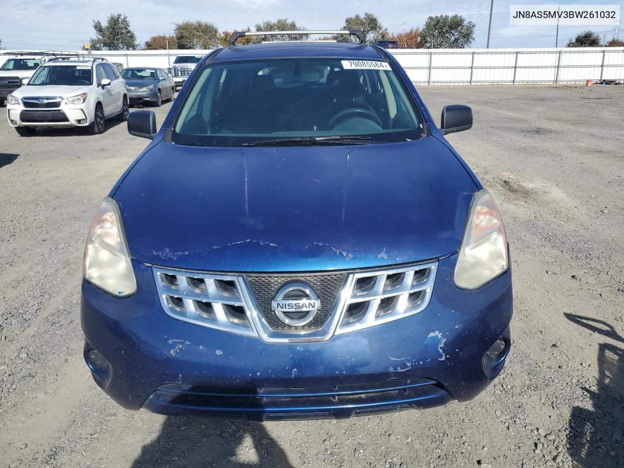 2011 Nissan Rogue S VIN: JN8AS5MV3BW261032 Lot: 79085584