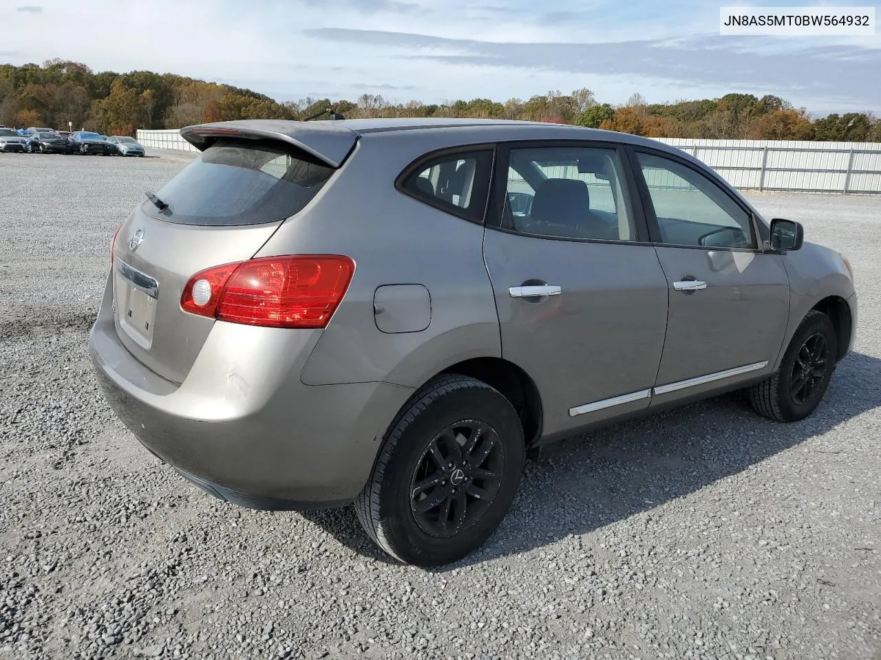 2011 Nissan Rogue S VIN: JN8AS5MT0BW564932 Lot: 79355174