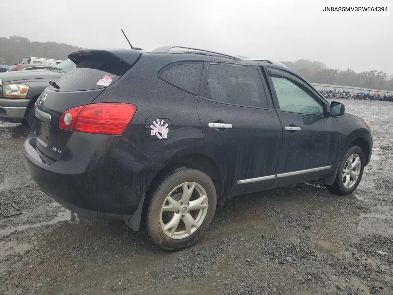 2011 Nissan Rogue S VIN: JN8AS5MV3BW664394 Lot: 79405954