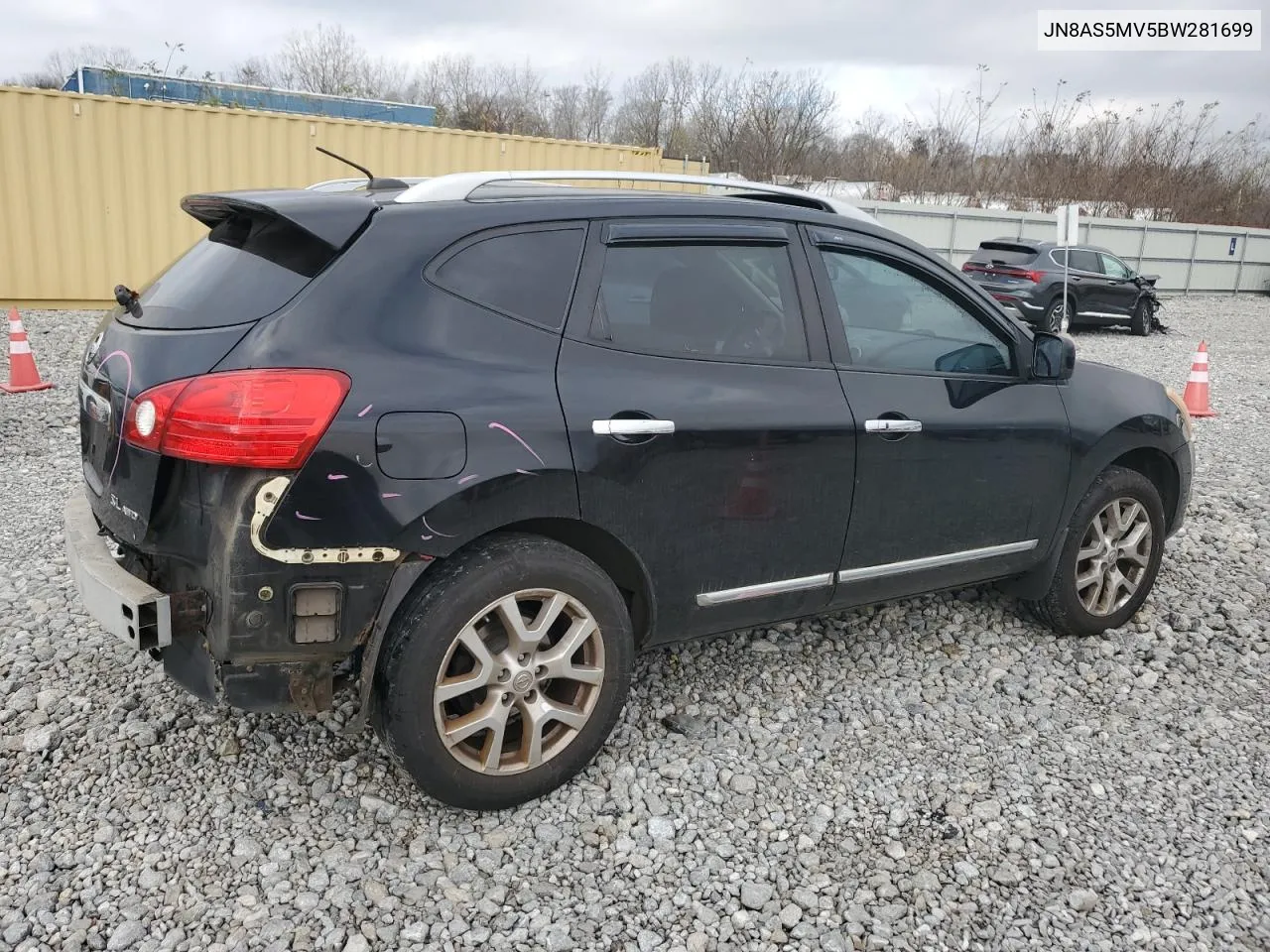 2011 Nissan Rogue S VIN: JN8AS5MV5BW281699 Lot: 81184154