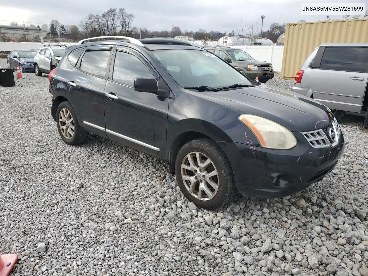 2011 Nissan Rogue S VIN: JN8AS5MV5BW281699 Lot: 81184154