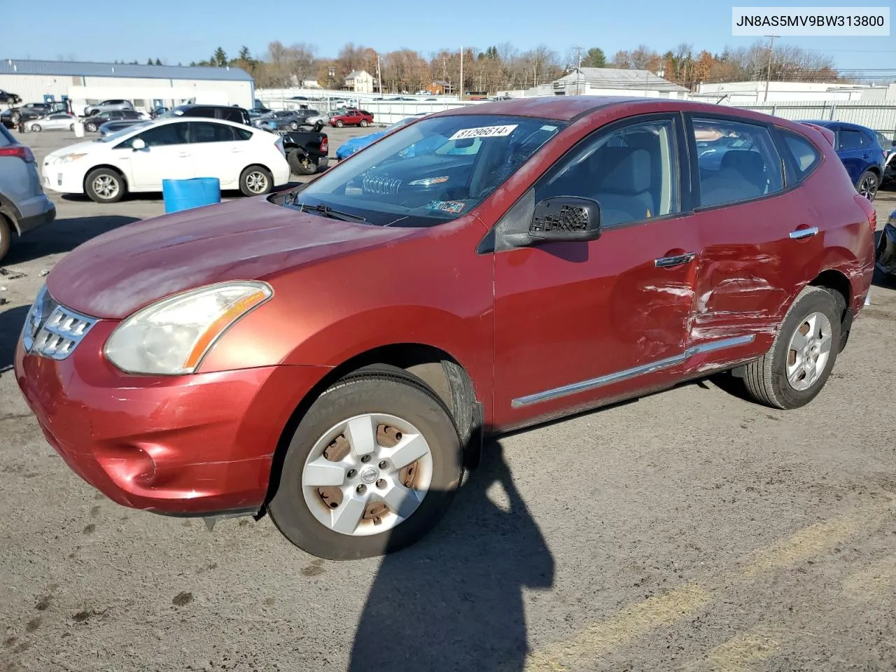 2011 Nissan Rogue S VIN: JN8AS5MV9BW313800 Lot: 81296614