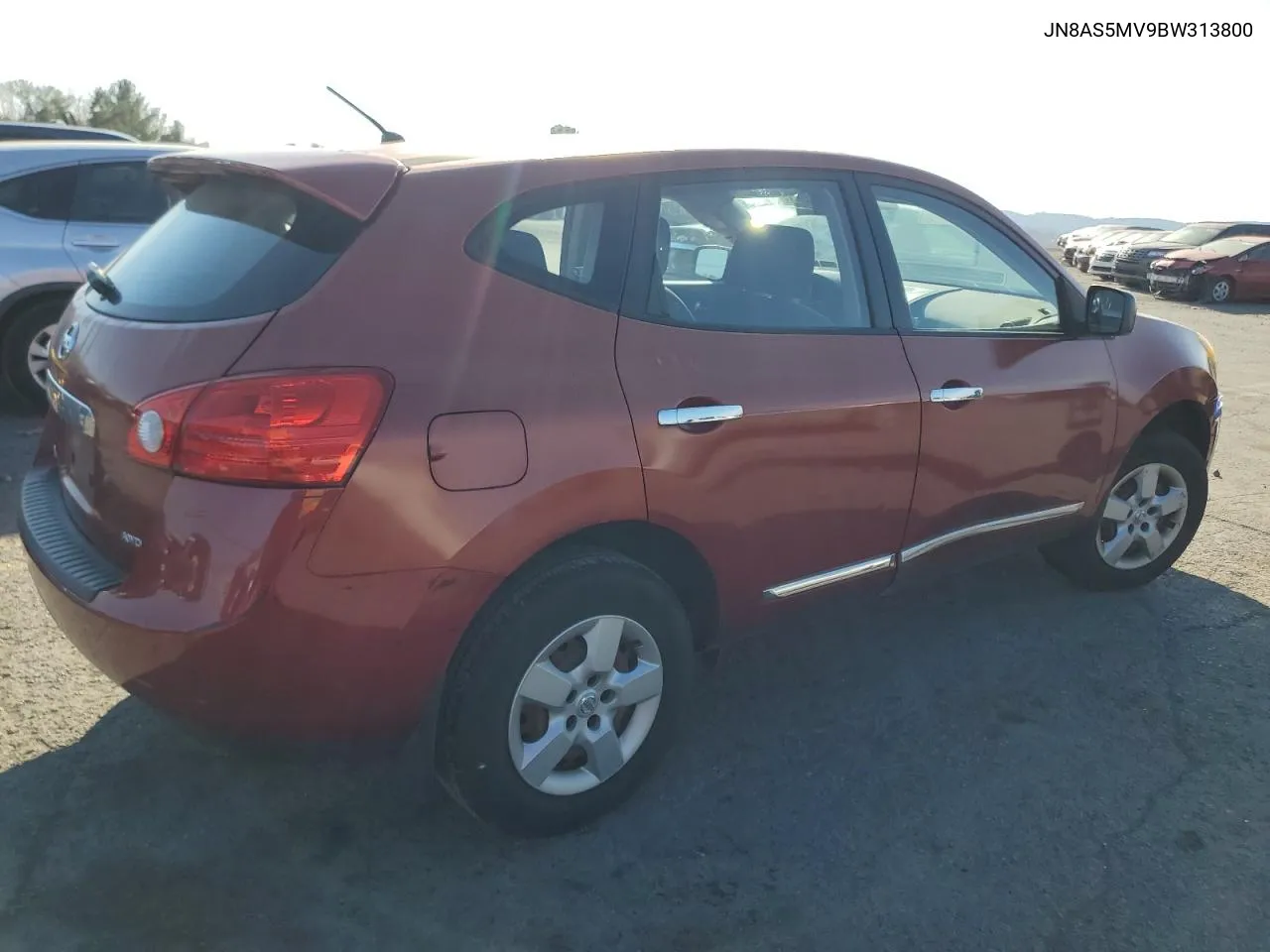 2011 Nissan Rogue S VIN: JN8AS5MV9BW313800 Lot: 81296614