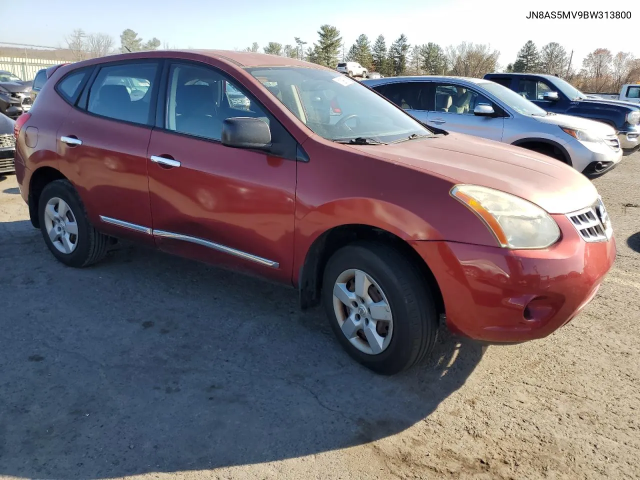 2011 Nissan Rogue S VIN: JN8AS5MV9BW313800 Lot: 81296614