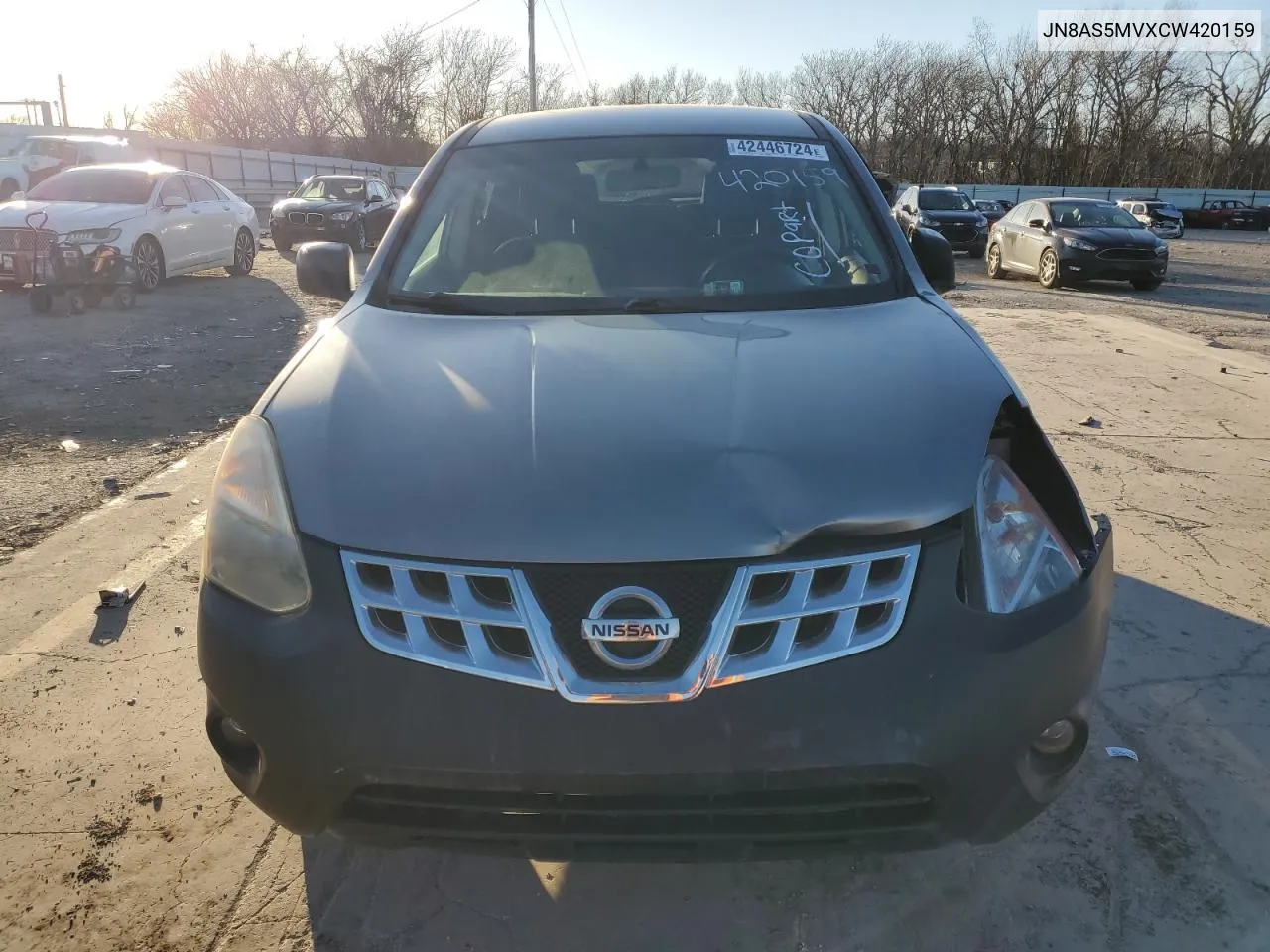 2012 Nissan Rogue S VIN: JN8AS5MVXCW420159 Lot: 42446724