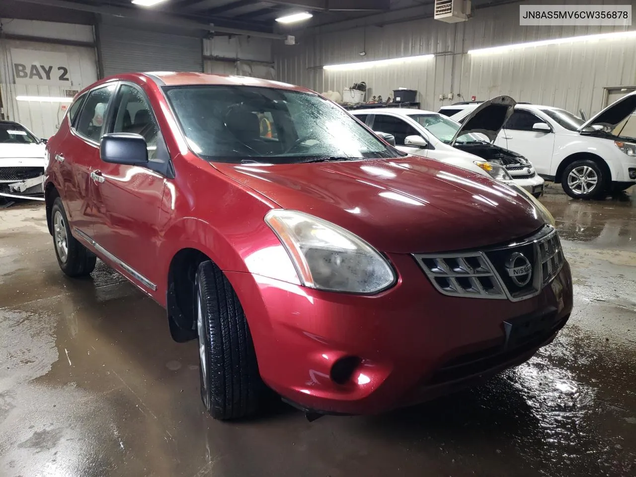 2012 Nissan Rogue S VIN: JN8AS5MV6CW356878 Lot: 47690854