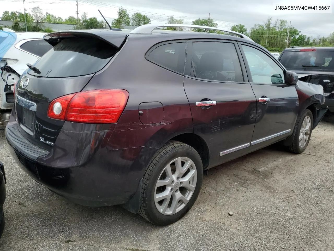 2012 Nissan Rogue S VIN: JN8AS5MV4CW415667 Lot: 50712234