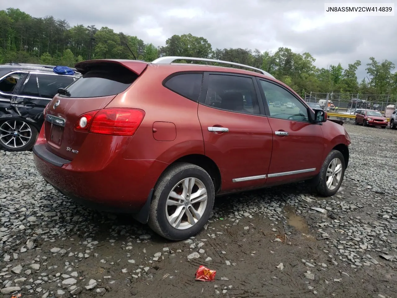 2012 Nissan Rogue S VIN: JN8AS5MV2CW414839 Lot: 52885764