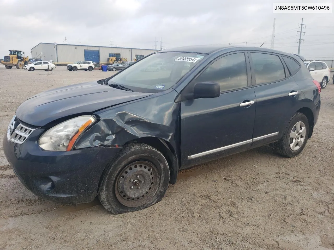 2012 Nissan Rogue S VIN: JN8AS5MT5CW610496 Lot: 56468854