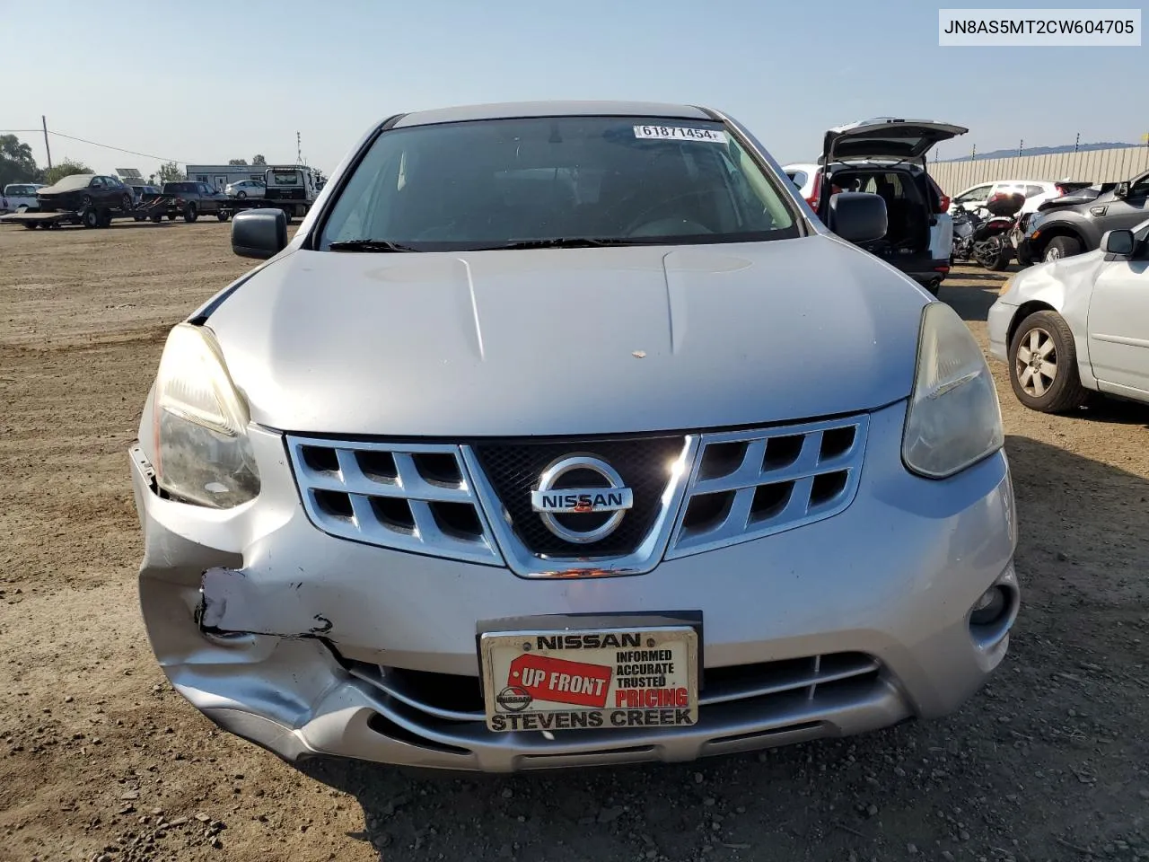 2012 Nissan Rogue S VIN: JN8AS5MT2CW604705 Lot: 61871454