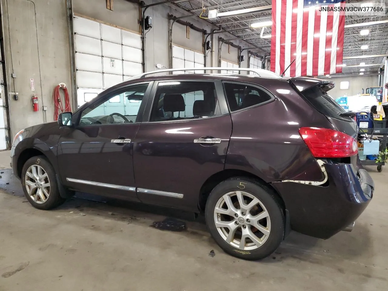 2012 Nissan Rogue S VIN: JN8AS5MV3CW377686 Lot: 62241824