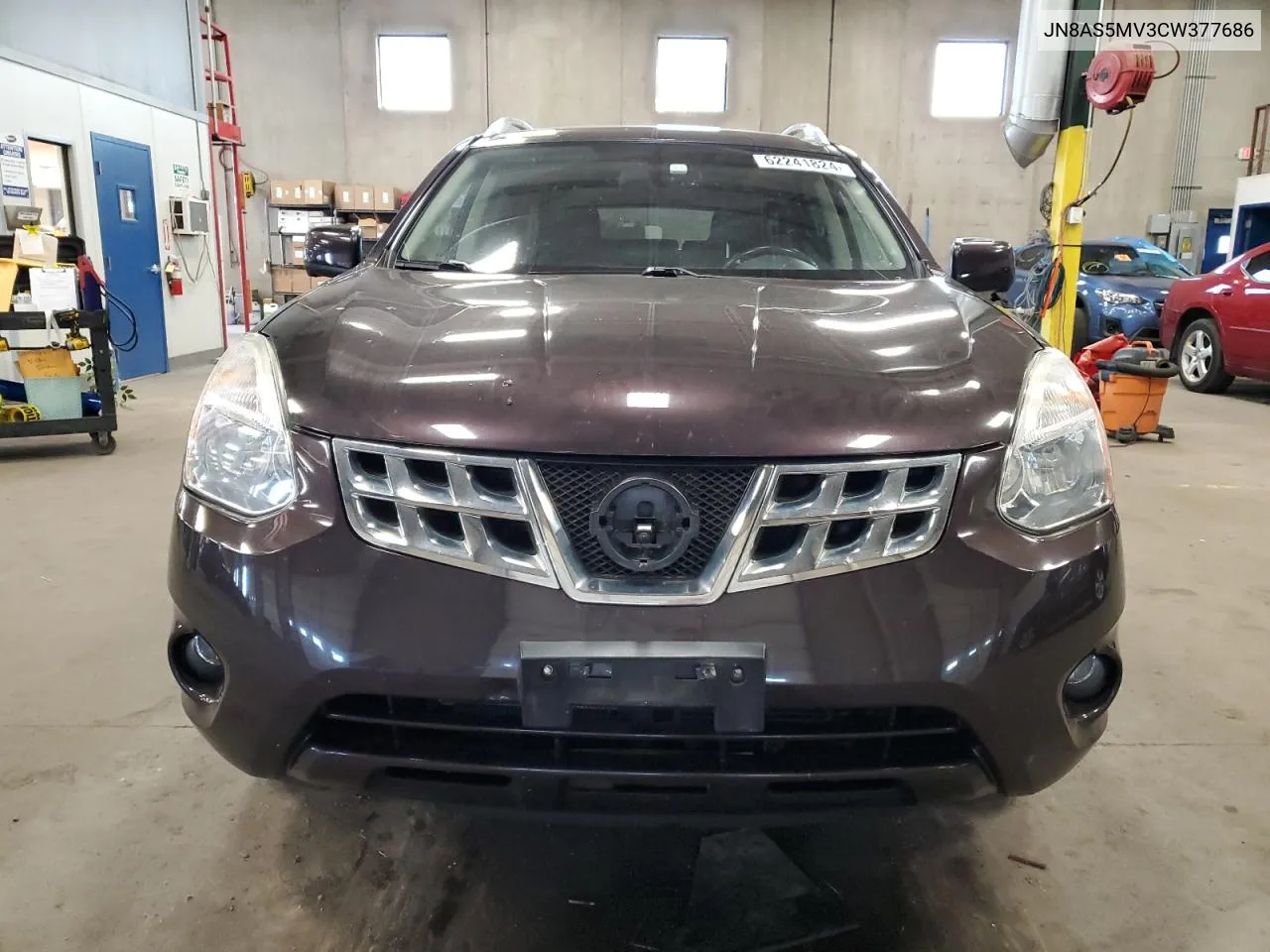 2012 Nissan Rogue S VIN: JN8AS5MV3CW377686 Lot: 62241824