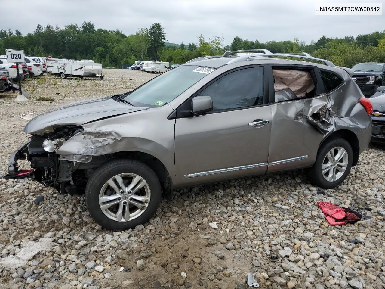 2012 Nissan Rogue S VIN: JN8AS5MT2CW600542 Lot: 65060164