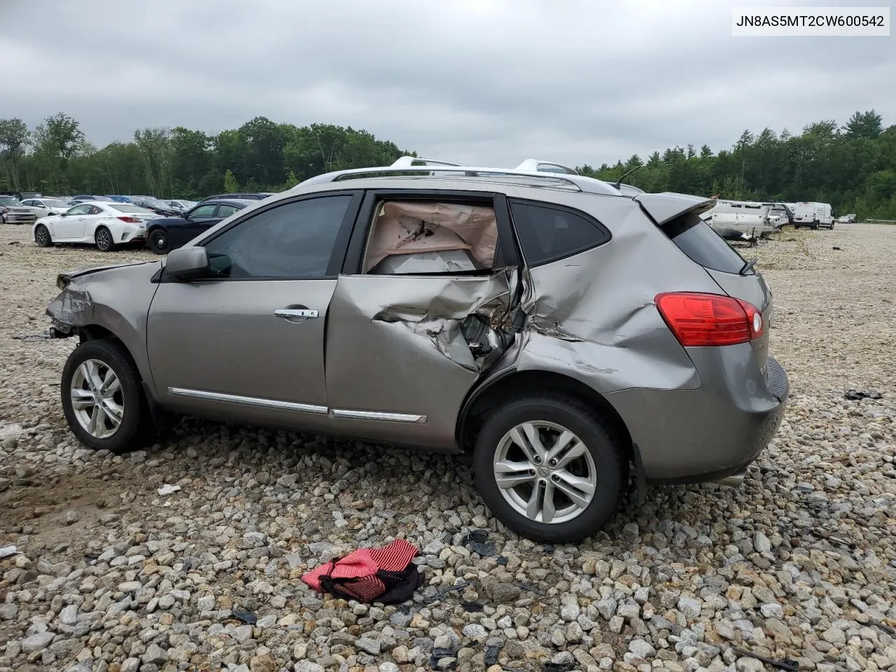 2012 Nissan Rogue S VIN: JN8AS5MT2CW600542 Lot: 65060164