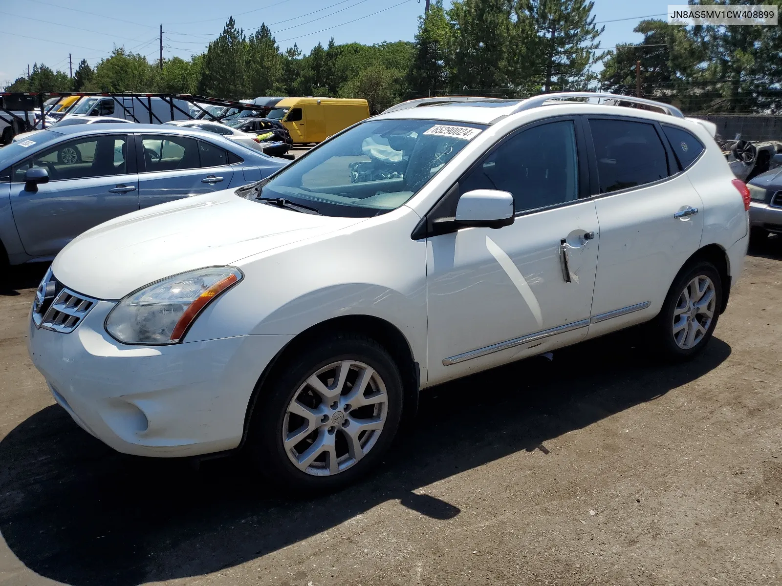 2012 Nissan Rogue S VIN: JN8AS5MV1CW408899 Lot: 65290024