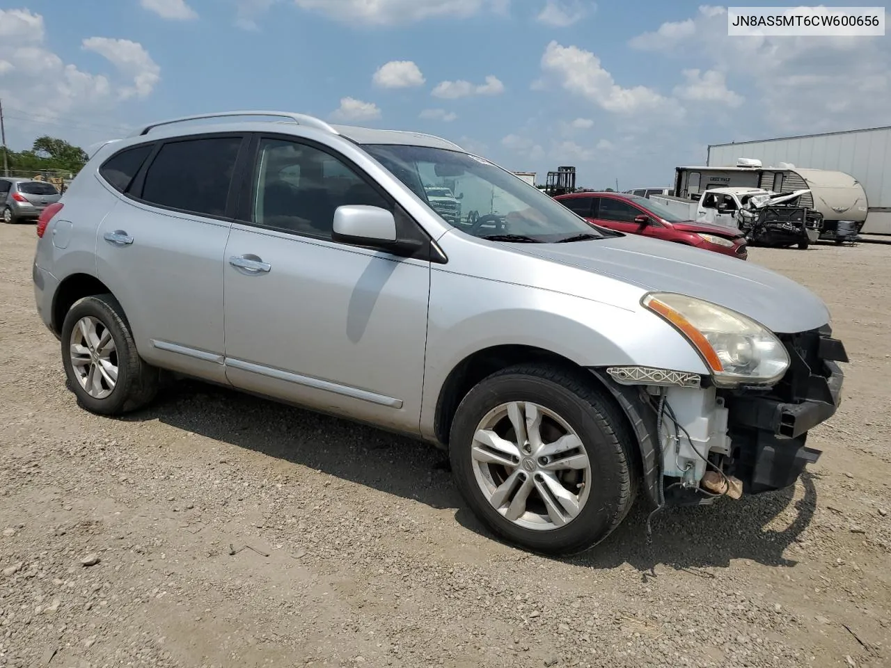 2012 Nissan Rogue S VIN: JN8AS5MT6CW600656 Lot: 65496294