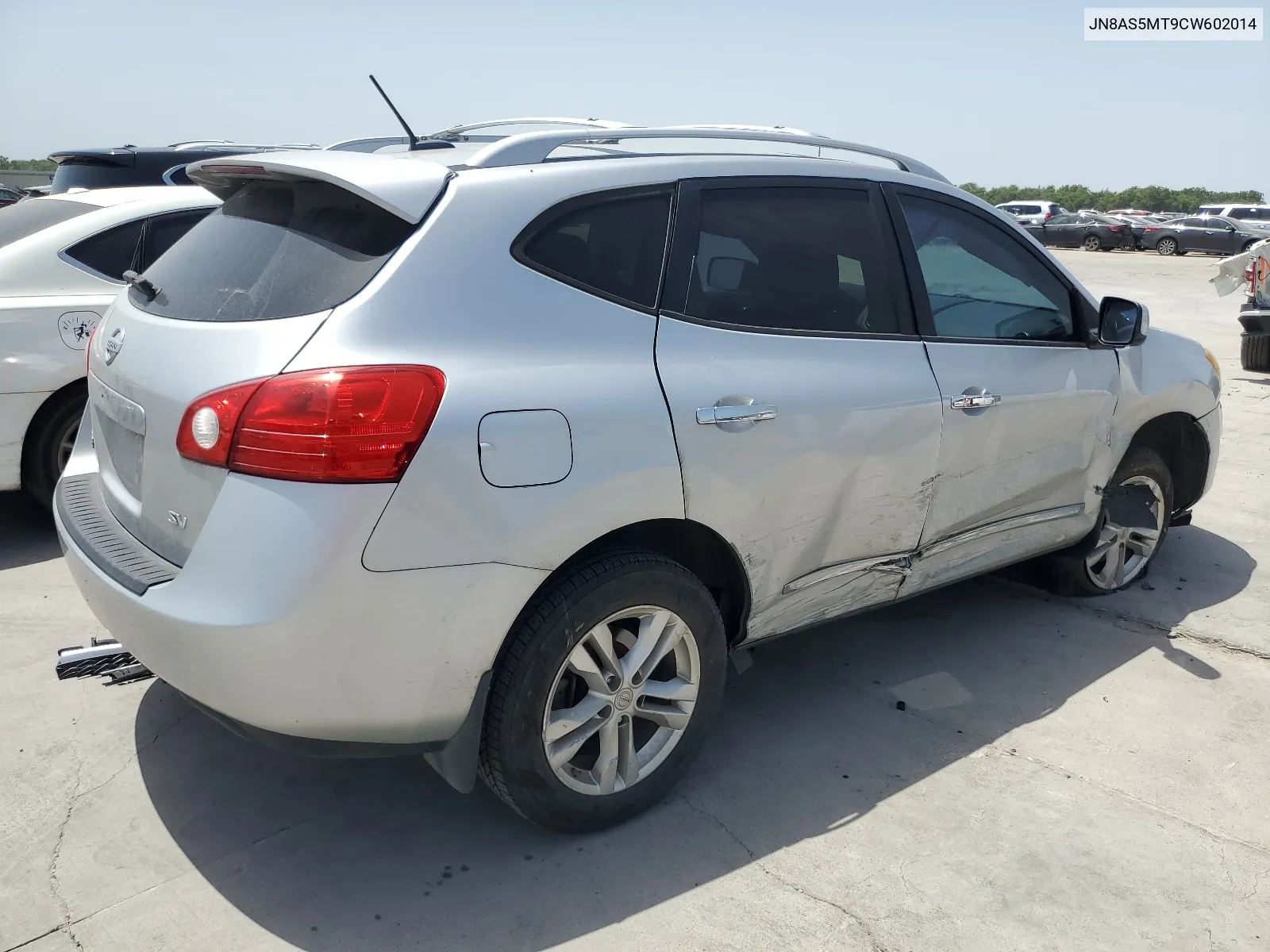 2012 Nissan Rogue S VIN: JN8AS5MT9CW602014 Lot: 65555424