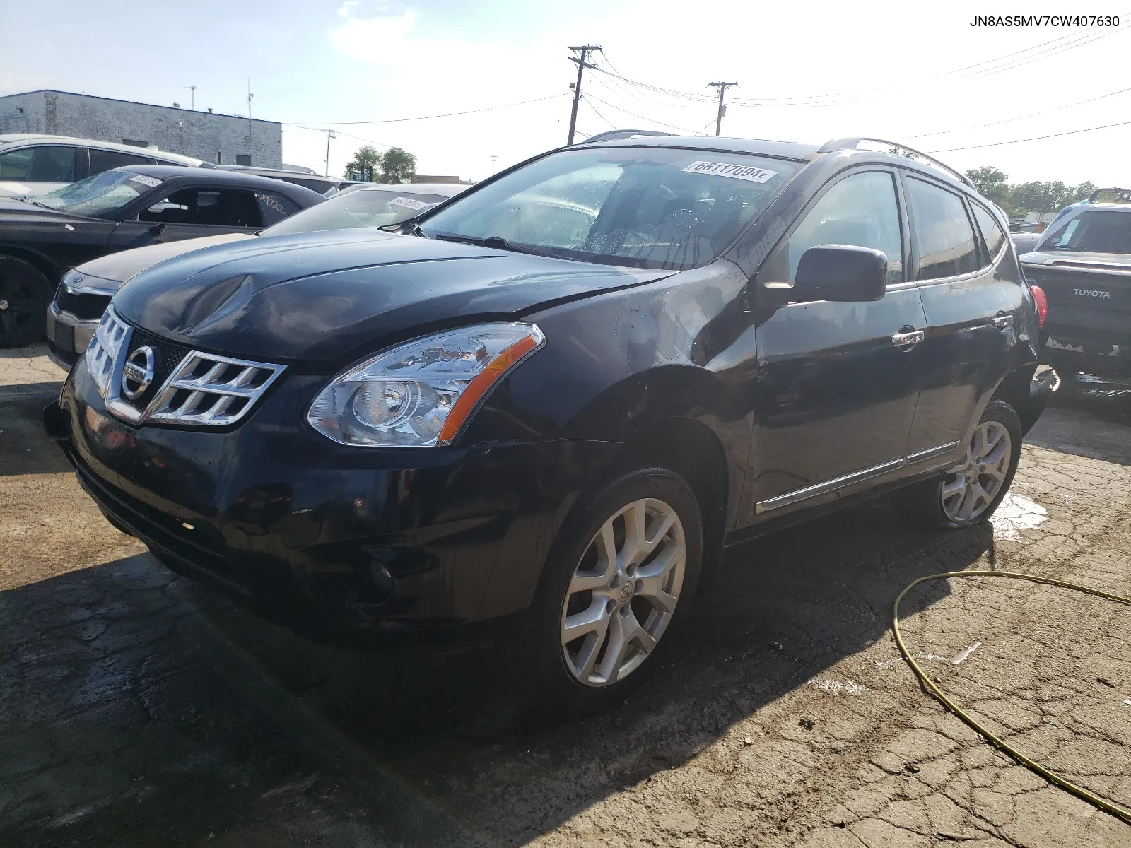 2012 Nissan Rogue S VIN: JN8AS5MV7CW407630 Lot: 66117694