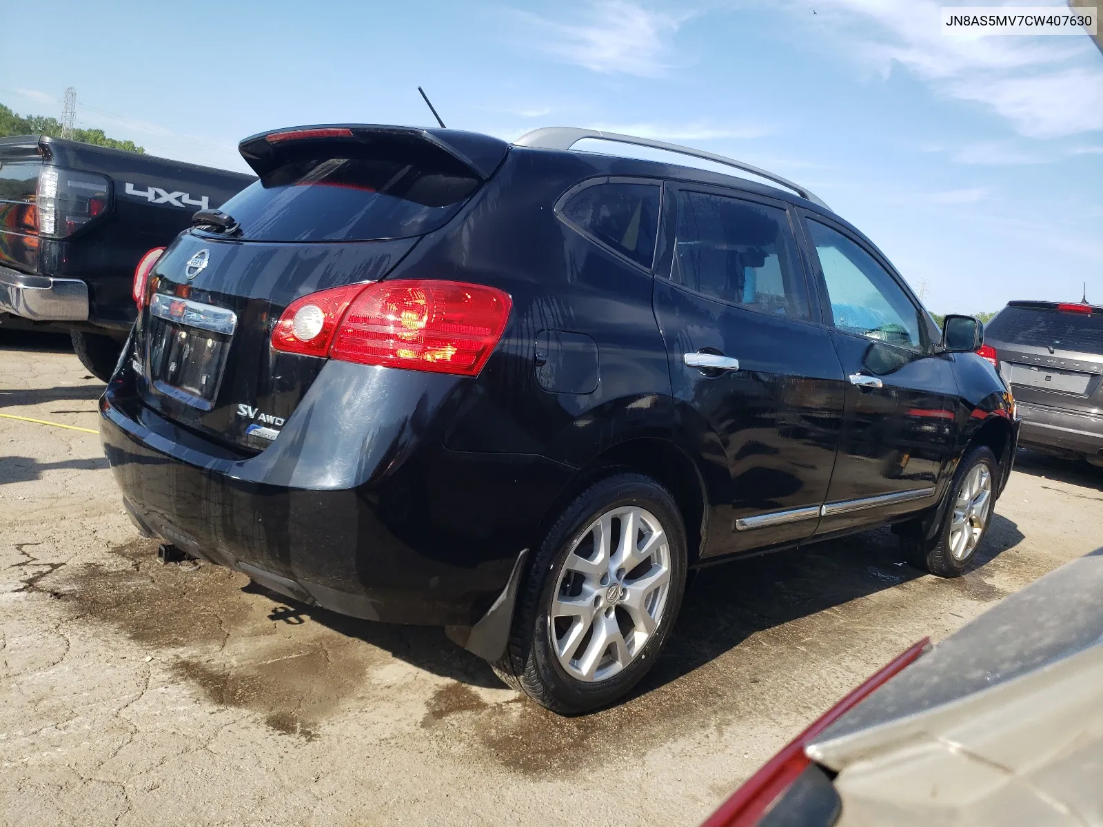 2012 Nissan Rogue S VIN: JN8AS5MV7CW407630 Lot: 66117694