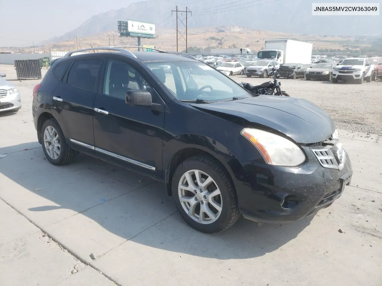 2012 Nissan Rogue S VIN: JN8AS5MV2CW363049 Lot: 66537184