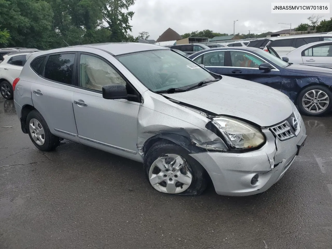 2012 Nissan Rogue S VIN: JN8AS5MV1CW701816 Lot: 66655094