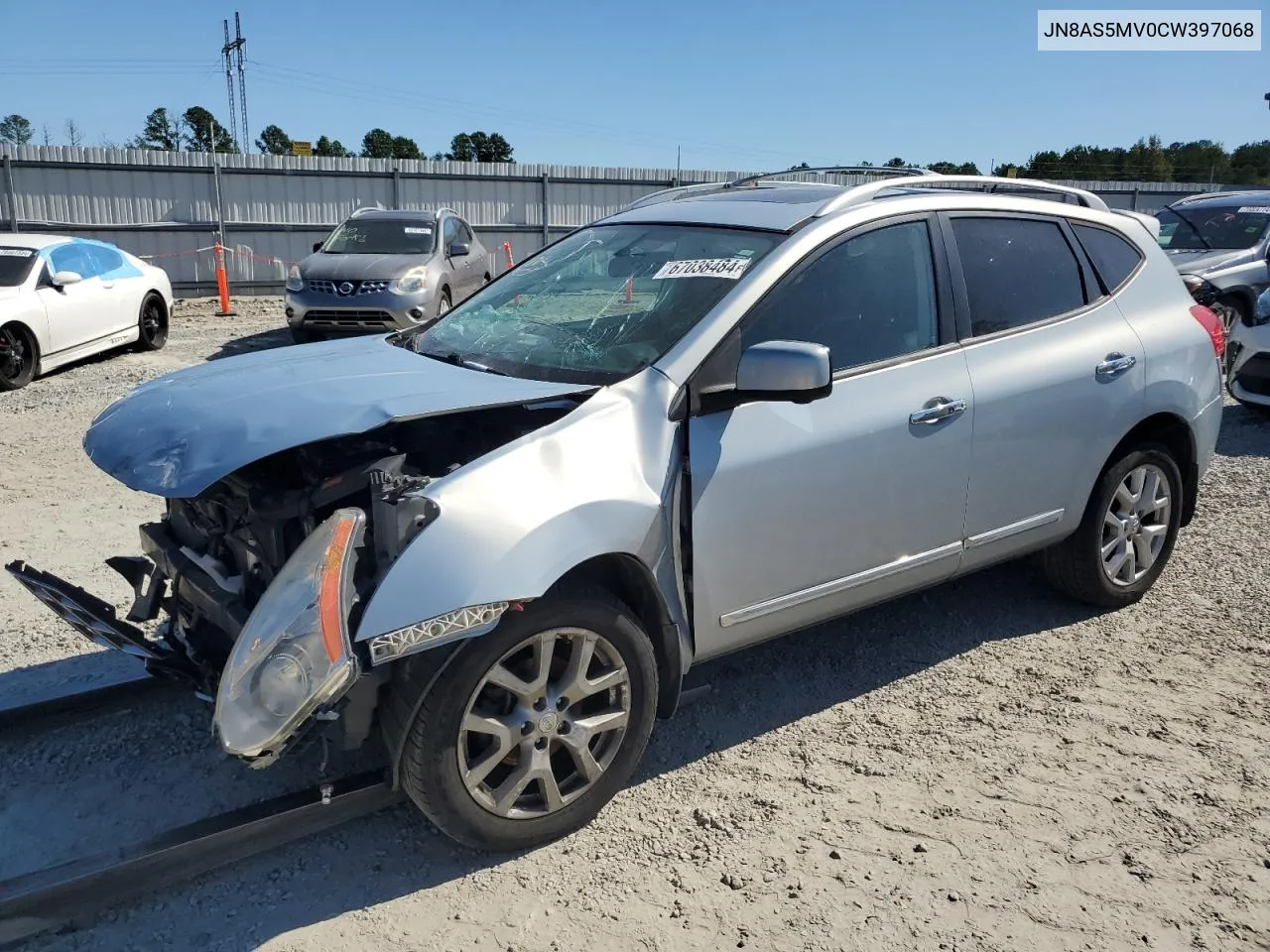 2012 Nissan Rogue S VIN: JN8AS5MV0CW397068 Lot: 67038484