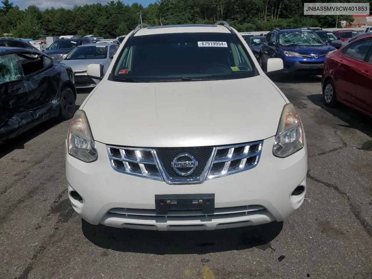 2012 Nissan Rogue S VIN: JN8AS5MV8CW401853 Lot: 67919954