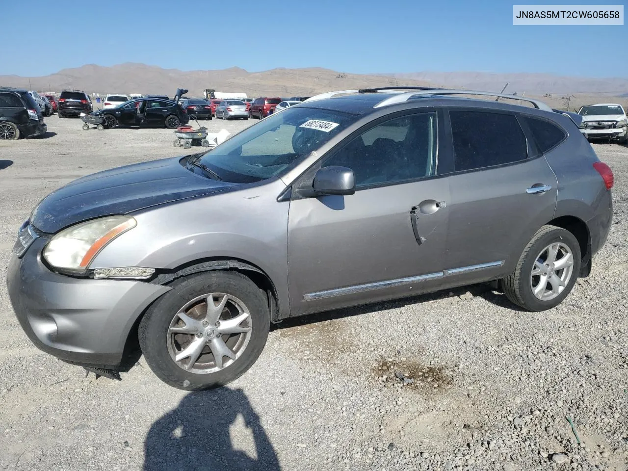 2012 Nissan Rogue S VIN: JN8AS5MT2CW605658 Lot: 68273484