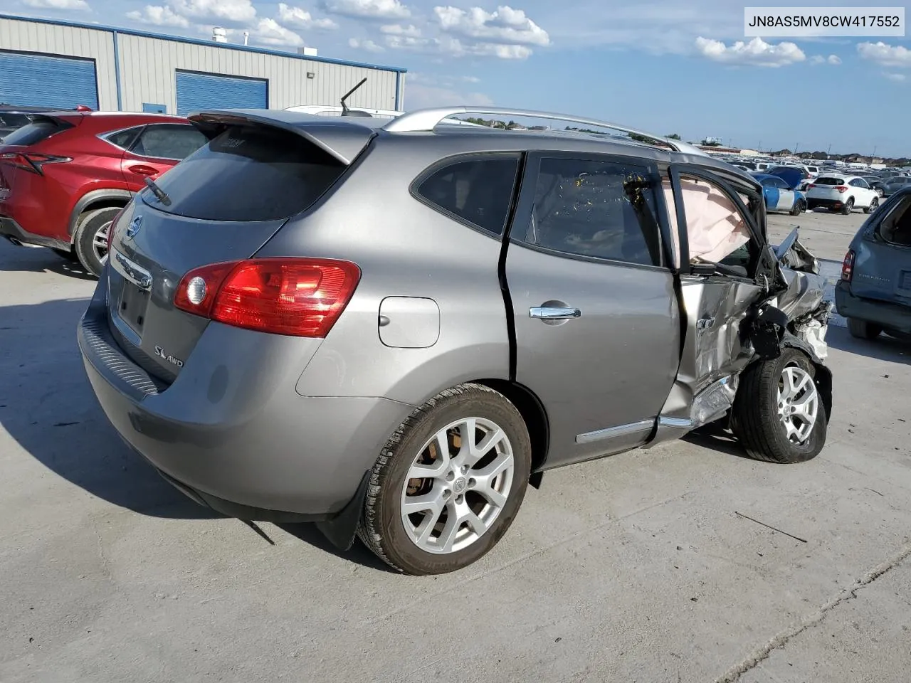 2012 Nissan Rogue S VIN: JN8AS5MV8CW417552 Lot: 68555124