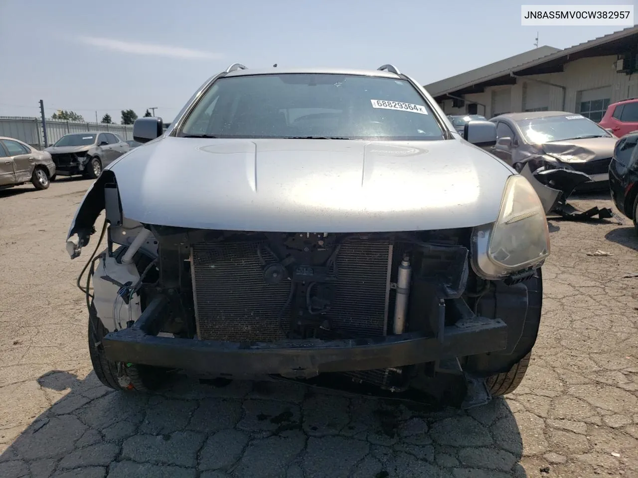 2012 Nissan Rogue S VIN: JN8AS5MV0CW382957 Lot: 68829364