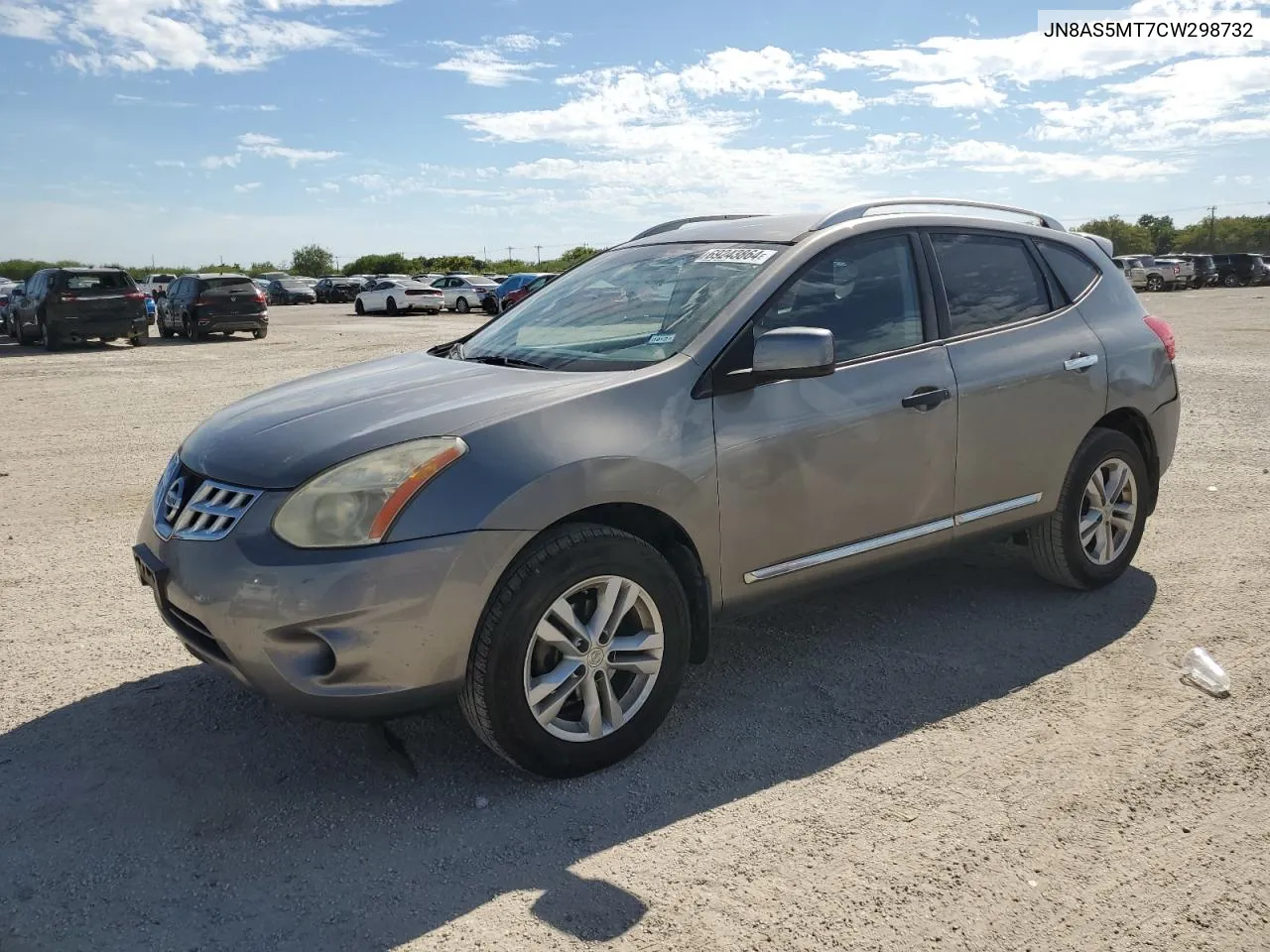 2012 Nissan Rogue S VIN: JN8AS5MT7CW298732 Lot: 69243864