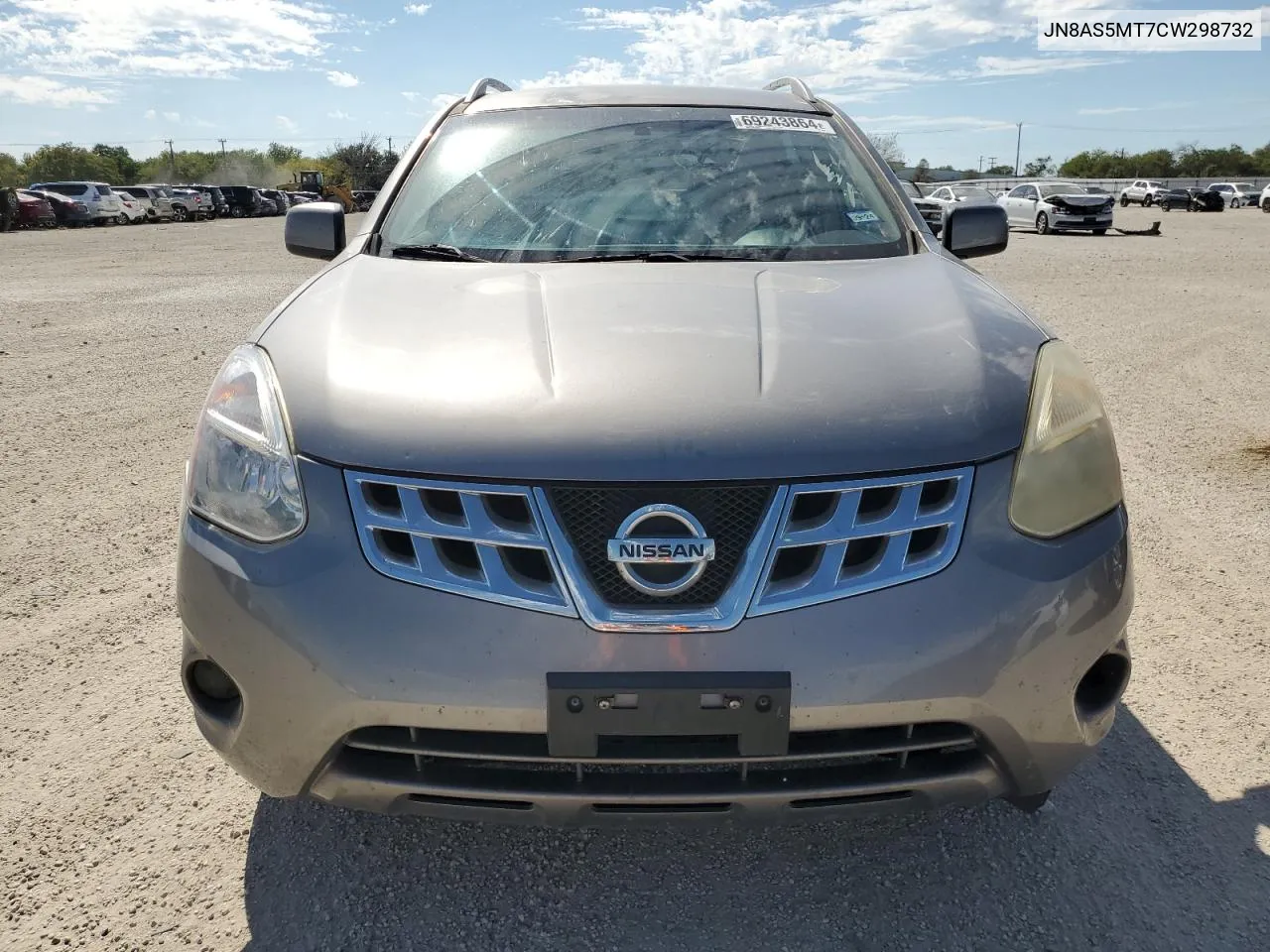 2012 Nissan Rogue S VIN: JN8AS5MT7CW298732 Lot: 69243864