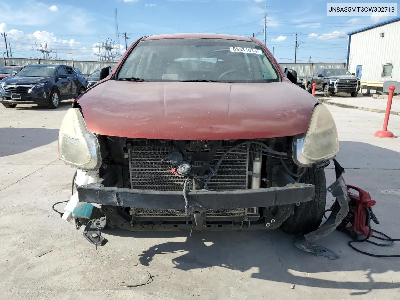 2012 Nissan Rogue S VIN: JN8AS5MT3CW302713 Lot: 69331014